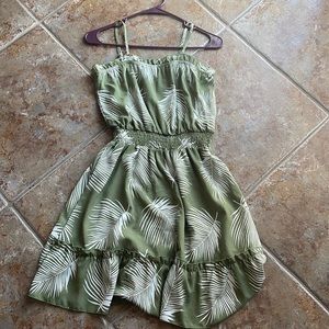 green palm dress